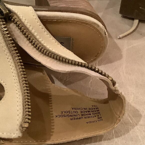 Steve Madden Nilunda Tan Suede Lace Up High Heel Sandals 8 - Picture 7 of 11